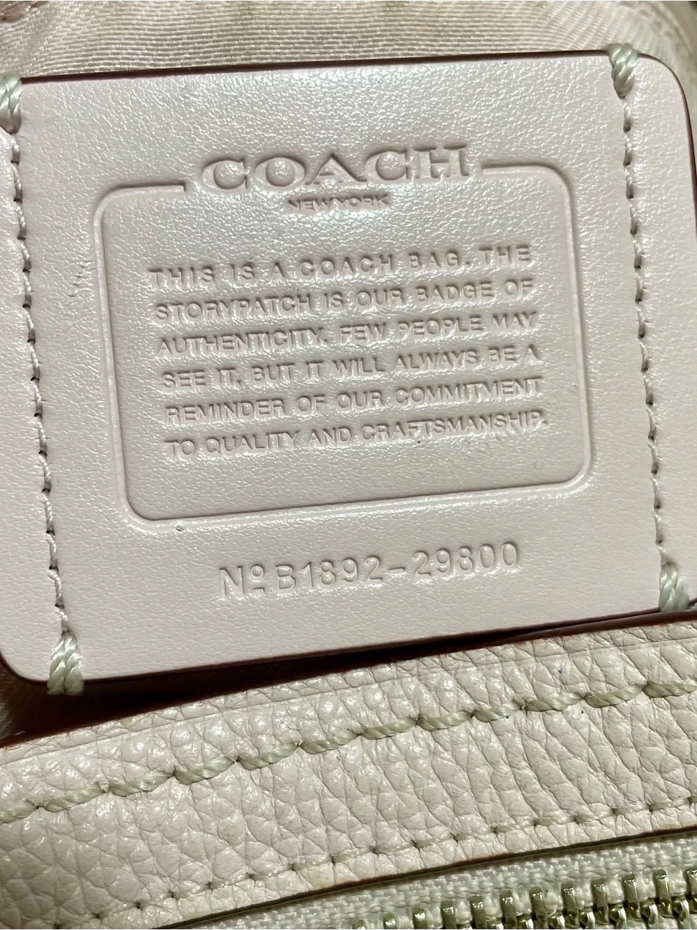 Coach Edie 31 Shoulder Bag with Scalloped Detail & Metal Hangtag